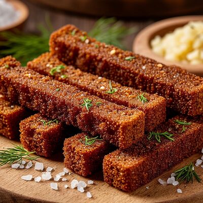 Гренки бородинские в Gastrobar Лучшая еда с доставкой по городу по цене 370 ₽