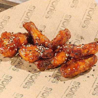 Крылья в медово-горчичном соусе в Stories по цене 430 ₽