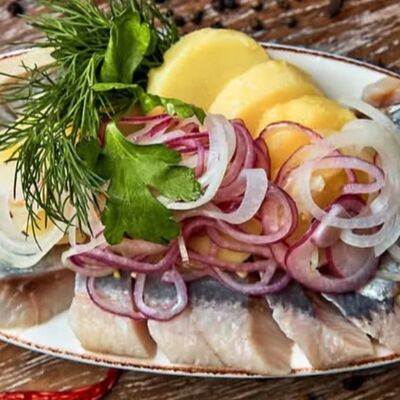 Сельдь по-домашнемув BORANI по цене 584 ₽