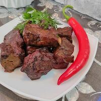 Говяжья печень на мангале в Mix гриль