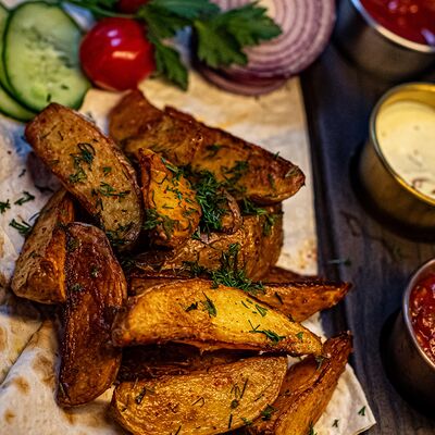 Картофель по-деревенски в Мангал & Кебаб по цене 149 ₽