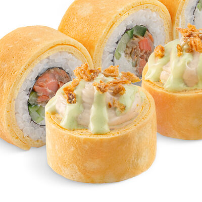 Ролл с лососем в сладком васаби в MYBOX по цене 625 ₽