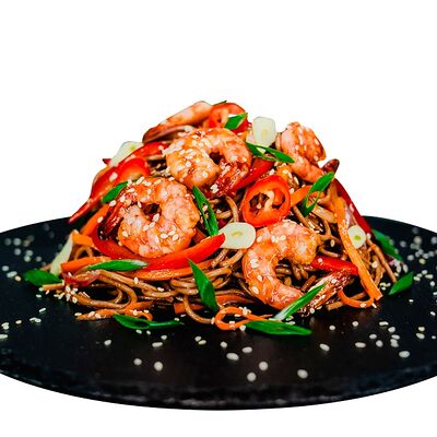 Лапша соба с креветкой в Багс Банни от кафеМафия по цене 530