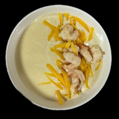 Сырный крем-суп с креветками в Pronto по цене 400 ₽