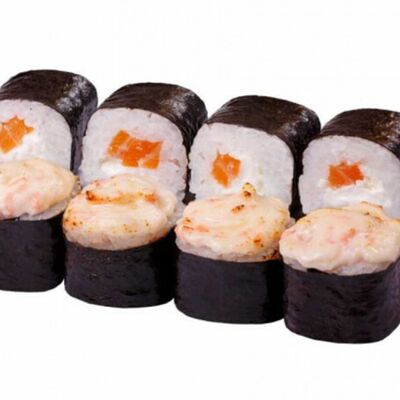 Запеченный ролл с семгой в Мега 45 по цене 509 ₽