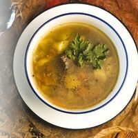 Суп-гуляш с томленой говядиной в Пиццерия Перчик