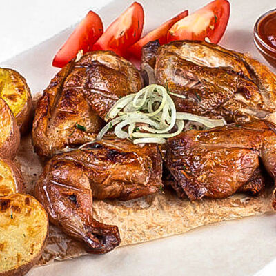 Цыпленок на мангале в Бурум по цене 780 ₽