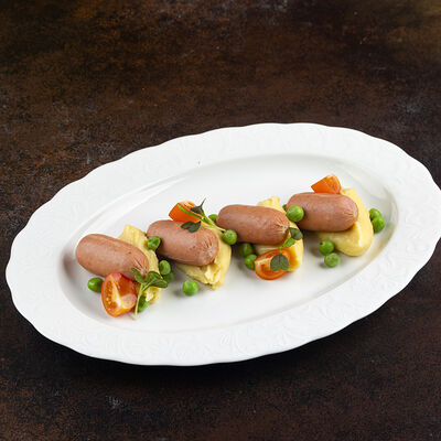 Картофельное пюре с сосисками в Город детей по цене 300 ₽