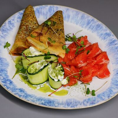 Блины с мурманской форелью в Рановский Рест по цене 890 ₽