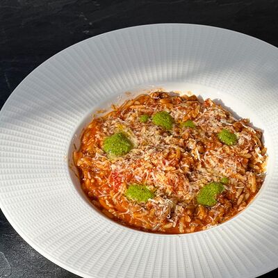 Орзо с рваной говядиной в Berberry & ptichka по цене 750 ₽