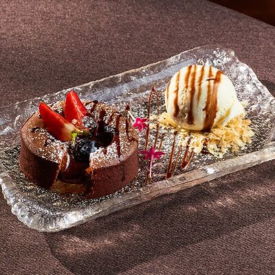 Шоколадный фондан в База по цене 800 ₽