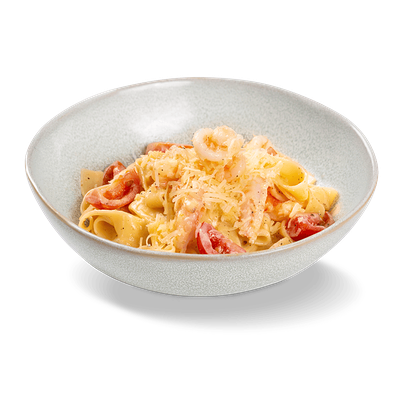 Паста Феттучини с креветками в Автоcуши Автопицца по цене 725 ₽