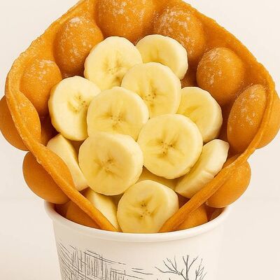 Вафля с шоколадной пастой и бананом в ДаблБабл по цене 275 ₽