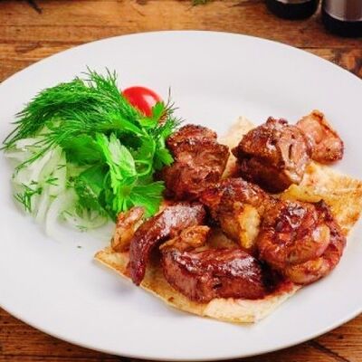 Печень с курдюкомв Шашлычный Мир по цене 550 ₽