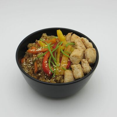 Рис тяхан с курицей в Yoshi по цене 330