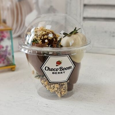 Клубника в шоколаде, стакан XS в ChocoBoomBerry по цене 700 ₽