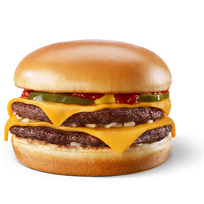 Двойной Чизбургер в McDonald's по цене 1050 ₸