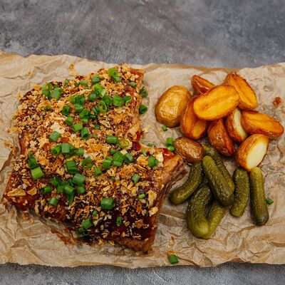 Ребра в медово-горчичном соусе в Грин бар по цене 720 ₽