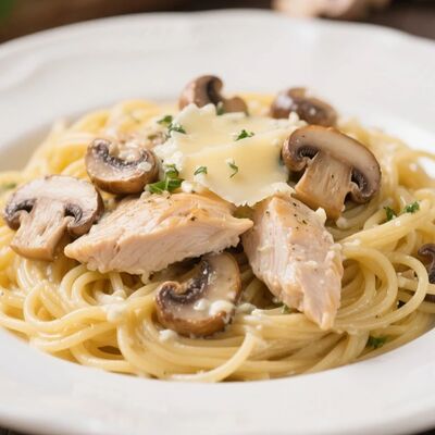 Паста с курицей и грибамив СВОЯ КУХНЯ по цене 688 ₽