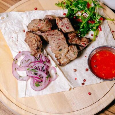 Шашлык из свининыв Хинкали Point по цене 840 ₽