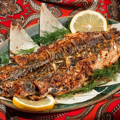 Скумбрия на мангале в Узбечка по цене 855 ₽