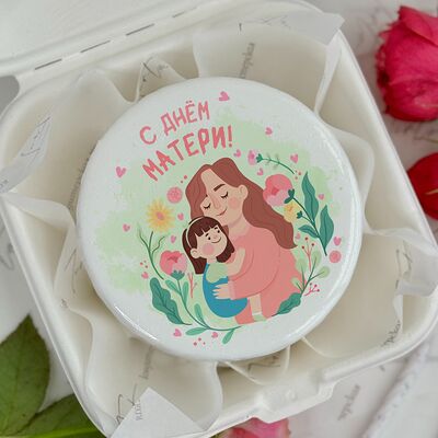 Бенто-торт для мамы красивый с рисунком в Tort4u по цене 1590 ₽