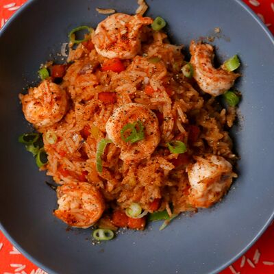 Рис с креветками по-мексикански в Mexo Food Bar по цене 660 ₽