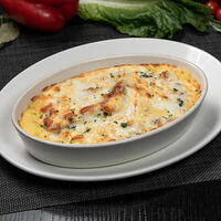 Судак в сливочно-грибном соусе в Британника