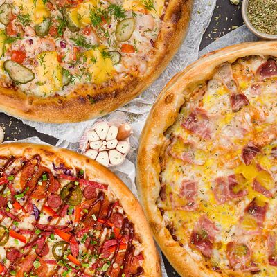 Комбо 3 пиццы Мальчишник в Рыба закусывала по цене 2490 ₽