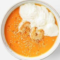 Тыквенный суп с креветками в Salsa Pizza & Pasta