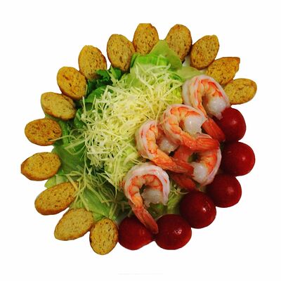 Салат Цезарь с креветками в Sushiwoker по цене 550 ₽