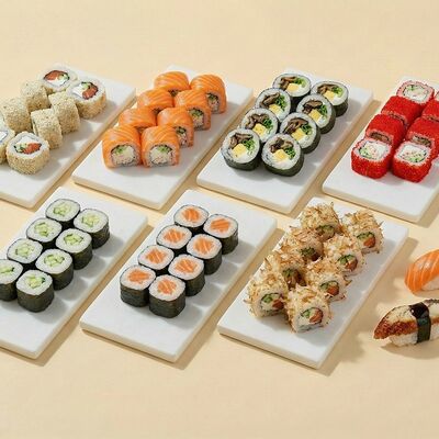 Сет сузуки 58шт в Kasabi Wooo по цене 3130 ₽