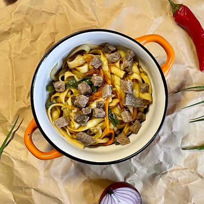 Лапша wok с говядиной в Yammishop по цене 330