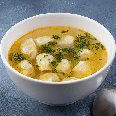 Суп Пельмени с говядиной в Узбекская кухня Халяль по цене 280 ₽