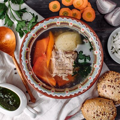 Шурпа из баранины в Татарская Усадьба по цене 910 ₽