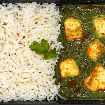 Палак панир с рисом басмати в Ashokas Индийская кухня по цене 500 ₽