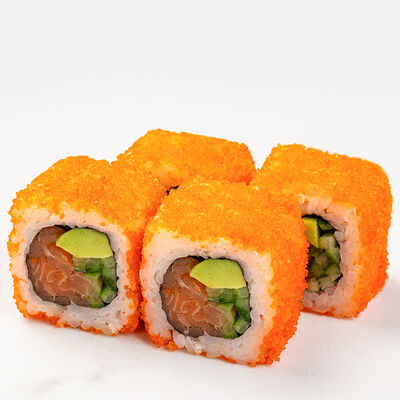 Калифорния с лососем 4 шт в Империя пиццы по цене 355 ₽