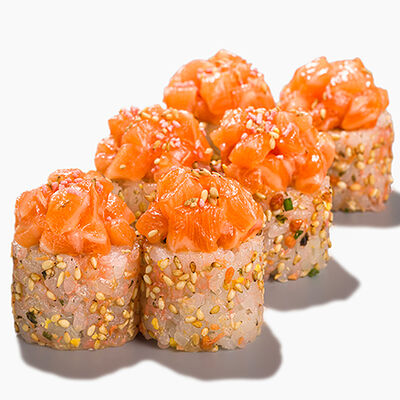 Кремовый лосось спайси в Вкус и лосось по цене 730 ₽