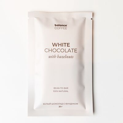 Белый шоколад с фундуком bean-to-bar в Balance coffee по цене 210 ₽