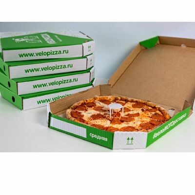 Комбо 5 пиццы 30 см (Сырная с ветчиной, Двойной Цыпленок, Грибная, Сырная, Жюльен) в Велопицца по цене 3707 ₽