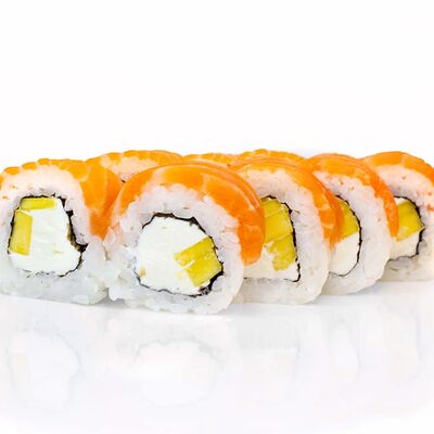 Филадельфия с манго в ДАБЛ Роллы Пицца по цене 799 ₽