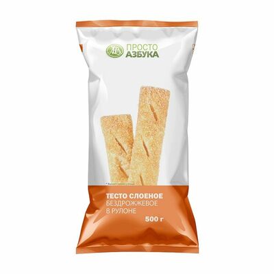 Тесто слоеное бездрожжевое в рулоне в Азбука Вкуса Экспресс Меню по цене 98 ₽