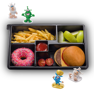 Бенто с бургером в Пицца Пи по цене 699 ₽