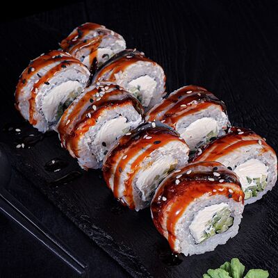 Филадельфия с угрем ДеЛюкс в SUSHIBOX по цене 719 ₽