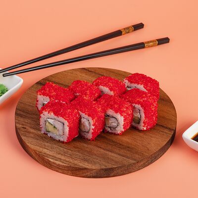 Калифорния с креветкой в Rooooolls по цене 600 ₽