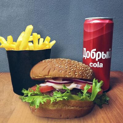 Комбо №3 в BURGER BOX по цене 930 ₽