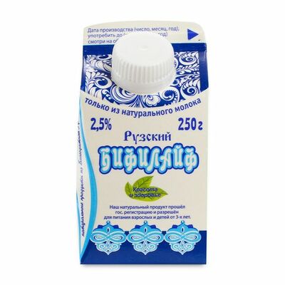 Бифилайф 2,5% Рузское молоко Бзмж в Азбука Вкуса Экспресс Меню по цене 103 ₽