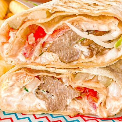 Шашлык cвинoй в лаваше в Жар по цене 399 ₽