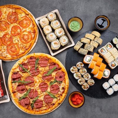 Сет Микадо и 2 пиццы в Sushi and Pizza по цене 11990 ₸