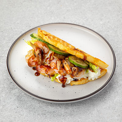 Креветки-терияки в Vaffel Норвежские вафли, завтраки, кофе по цене 490 ₽